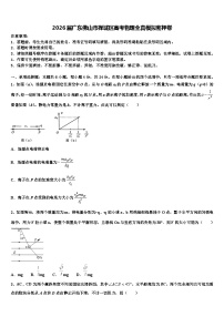 2026届广东佛山市禅城区高考物理全真模拟密押卷含解析