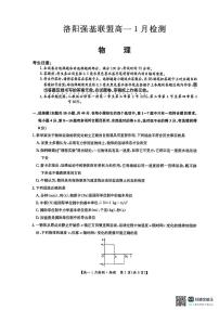 河南省洛阳市强基联盟2025-2026学年高一上学期1月月考物理试题含答案含答案解析