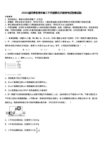 2026届甘肃张掖市高三下学期第五次调研考试物理试题含解析