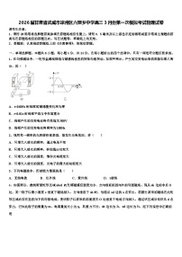 2026届甘肃省武威市凉州区六坝乡中学高三3月份第一次模拟考试物理试卷含解析