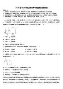 2026届广东深圳龙文教育高考考前模拟物理试题含解析