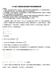 2026届广东省惠州市惠东高级中学高考物理押题试卷含解析