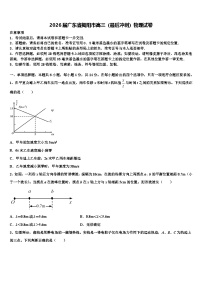 2026届广东省揭阳市高三（最后冲刺）物理试卷含解析