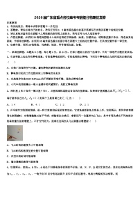 2026届广东省重点名校高考考前提分物理仿真卷含解析