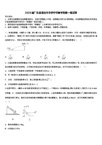 2026届广东省清远市华侨中学高考物理一模试卷含解析