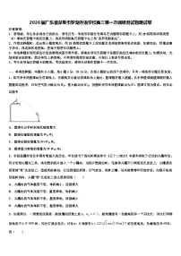 2026届广东省深圳市罗湖外语学校高三第一次调研测试物理试卷含解析