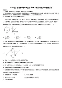 2026届广东省普宁市华美实验中学高三第六次模拟考试物理试卷含解析