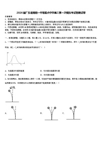 2026届广东省揭阳一中等重点中学高三第一次模拟考试物理试卷含解析