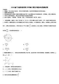 2026届广东省珠海市第三中学高三第五次模拟考试物理试卷含解析
