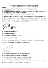 2026届广东省梅县高级中学高三二诊模拟考试物理试卷含解析