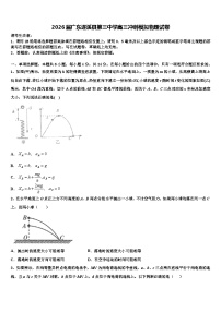 2026届广东遂溪县第三中学高三冲刺模拟物理试卷含解析