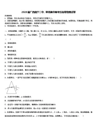2026届广西南宁二中、柳州高中高考压轴卷物理试卷含解析