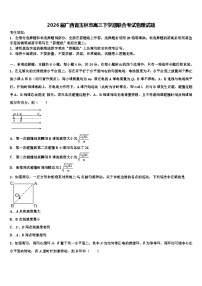 2026届广西省玉林市高三下学期联合考试物理试题含解析