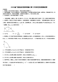 2026届广西自治区桂林柳州高三第二次诊断性检测物理试卷含解析