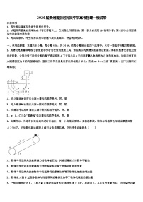 2026届贵州省剑河民族中学高考物理一模试卷含解析