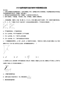 2026届贵州省黔东南市高考冲刺物理模拟试题含解析