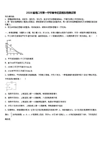 2026届海口市第一中学高考仿真模拟物理试卷含解析