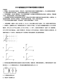 2026届海南省白沙中学高考物理倒计时模拟卷含解析