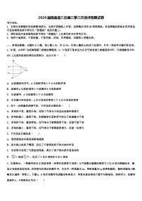 2026届海南省三亚高三第三次测评物理试卷含解析