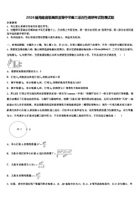 2026届海南省临高县波莲中学高三适应性调研考试物理试题含解析