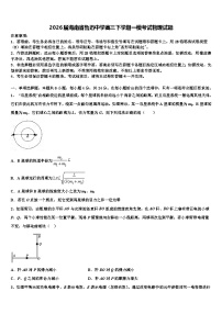 2026届海南省鲁迅中学高三下学期一模考试物理试题含解析