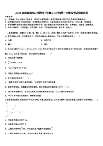 2026届海南省海口市第四中学高三3月份第一次模拟考试物理试卷含解析