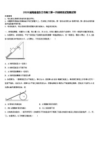 2026届海南省东方市高三第一次调研测试物理试卷含解析