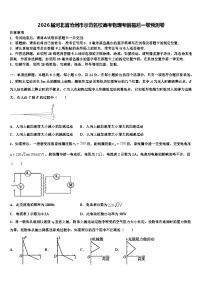 2026届河北省沧州市示范名校高考物理考前最后一卷预测卷含解析