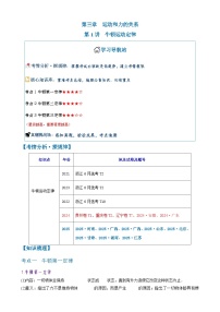 2026年高考物理一轮复习·知识清单(新高考通用)第3章第1讲　牛顿运动定律(学生版+解析)