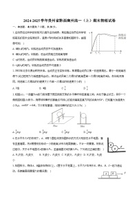 2024-2025学年贵州省黔西南州高一（上）期末物理试卷（含答案）