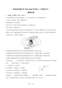 河南省实验中学2025-2026学年高二上学期月考二物理试卷（含答案）