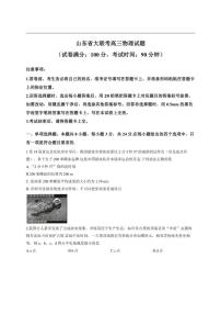 2025-2026学年山东省大联考高三上学期12月联考物理试题（有解析）