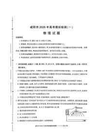 物理-陕西省咸阳市2026年高考模拟检测（一）试卷及答案