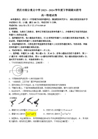 湖北省武汉市部分重点中学联考2023-2024学年高一下学期6月期末物理试题