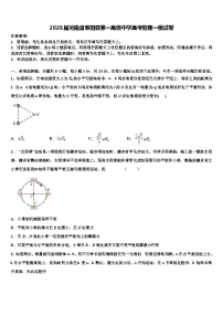 2026届河南省淮阳县第一高级中学高考物理一模试卷含解析