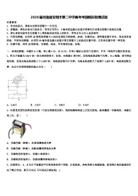 2026届河南省安阳市第二中学高考考前模拟物理试题含解析