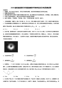 2026届河南省登封市外国语高级中学高考适应性考试物理试卷含解析