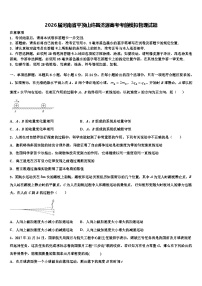 2026届河南省平顶山许昌济源高考考前模拟物理试题含解析