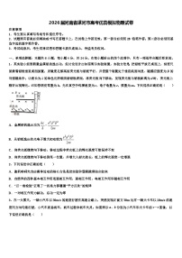 2026届河南省漯河市高考仿真模拟物理试卷含解析