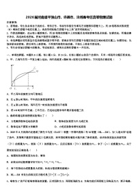 2026届河南省平顶山市、许昌市、汝州高考仿真卷物理试题含解析