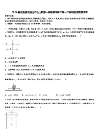2026届河南省平顶山市鲁山县第一高级中学高三第一次调研测试物理试卷含解析