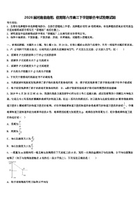 2026届河南省南阳、信阳等六市高三下学期联合考试物理试题含解析