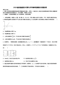 2026届河南省新乡市第七中学高考物理倒计时模拟卷含解析