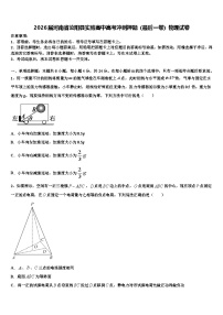 2026届河南省汝阳县实验高中高考冲刺押题（最后一卷）物理试卷含解析
