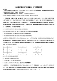 2026届河南省三门峡市高三一诊考试物理试卷含解析