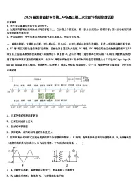 2026届河南省新乡市第二中学高三第二次诊断性检测物理试卷含解析