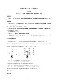 2026届广东省高三上册11月模拟预测联考物理试题（含解析）