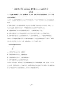 安徽省定远育才学校2025—2026学年高二（上）12月月考物理试题（含答案）