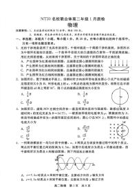 河北省邯郸市邯郸NT20名校联合体2025-2026学年高二上学期1月月考物理试题