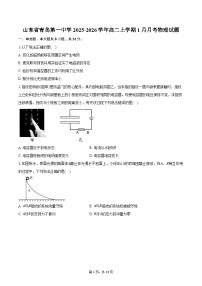 山东省青岛第一中学2025-2026学年高二上学期1月月考物理试题